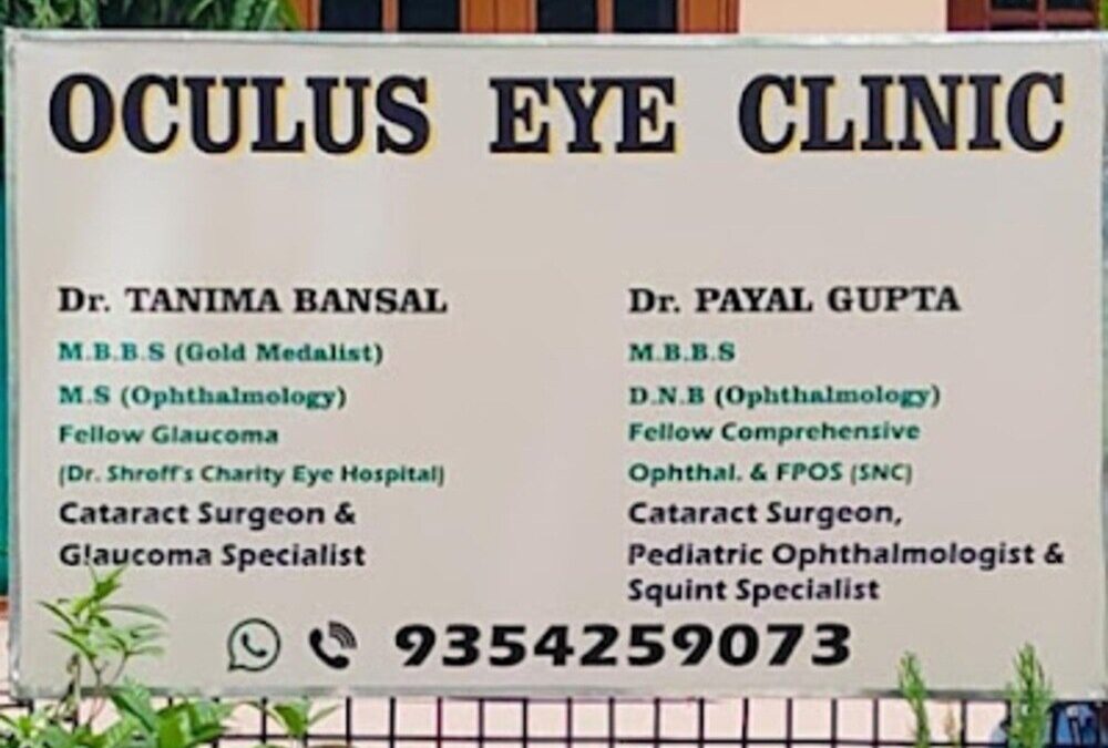 Best Eye Specialist in Greater Noida: Expert Eye Care at Oculus Eye Clinic